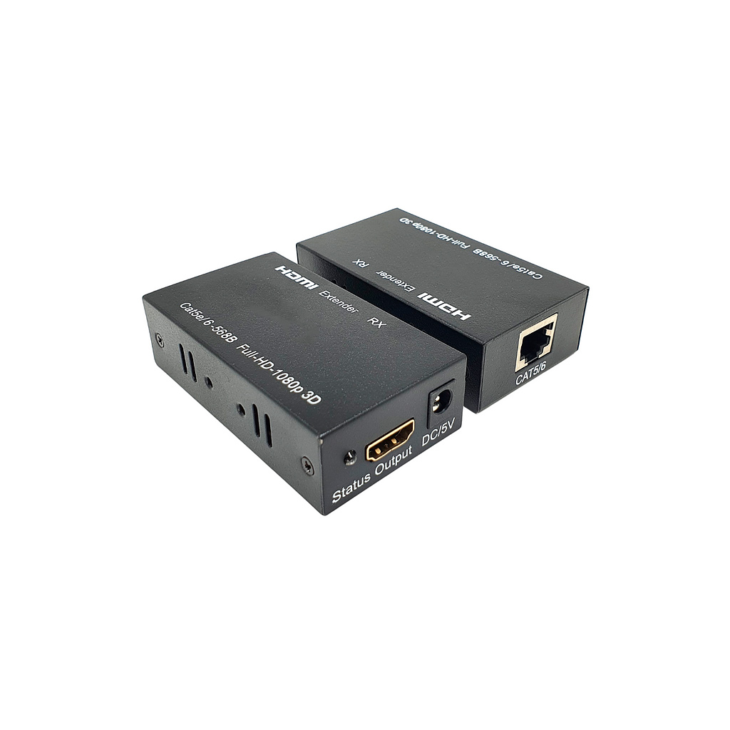 Convertidor RJ45 a HDMI / HDMI Extender by cat5e/6