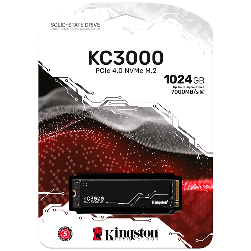 Kingston KC3000 1024GB 7.000/6.000MB/s (DRAM 1GB)